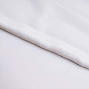 WellColor 36x72 Shower Curtain Liner  Water Repellent Small White Fabric Cloth Shower Curtain Sets for Spa Hotel  Machine Washable  Odorless  Stall Size - Image 5